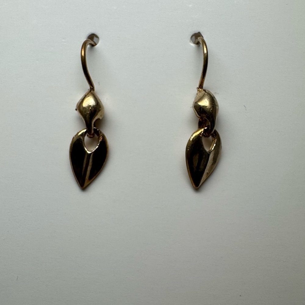 Gold Drop hook Earrings